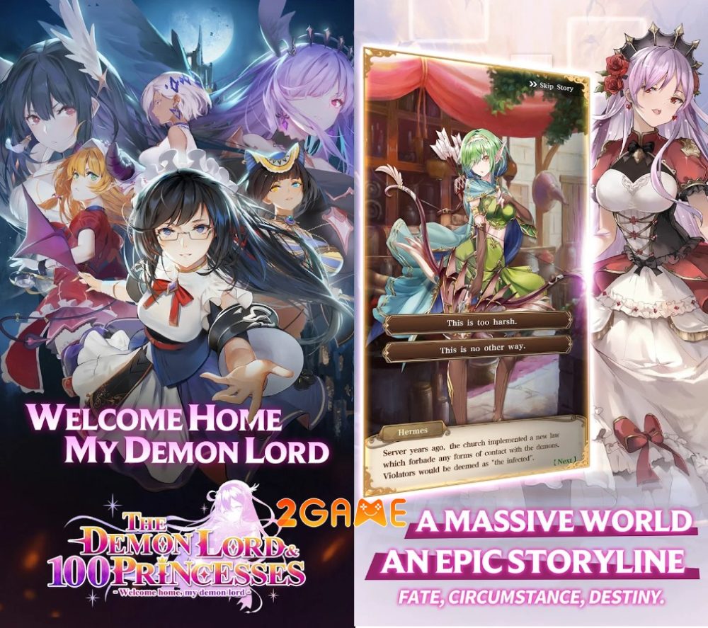 Chinh phục các cô công chúa xinh đẹp trong game The Demon Lord & 100 Princesses the demon lord 100 princesses 2