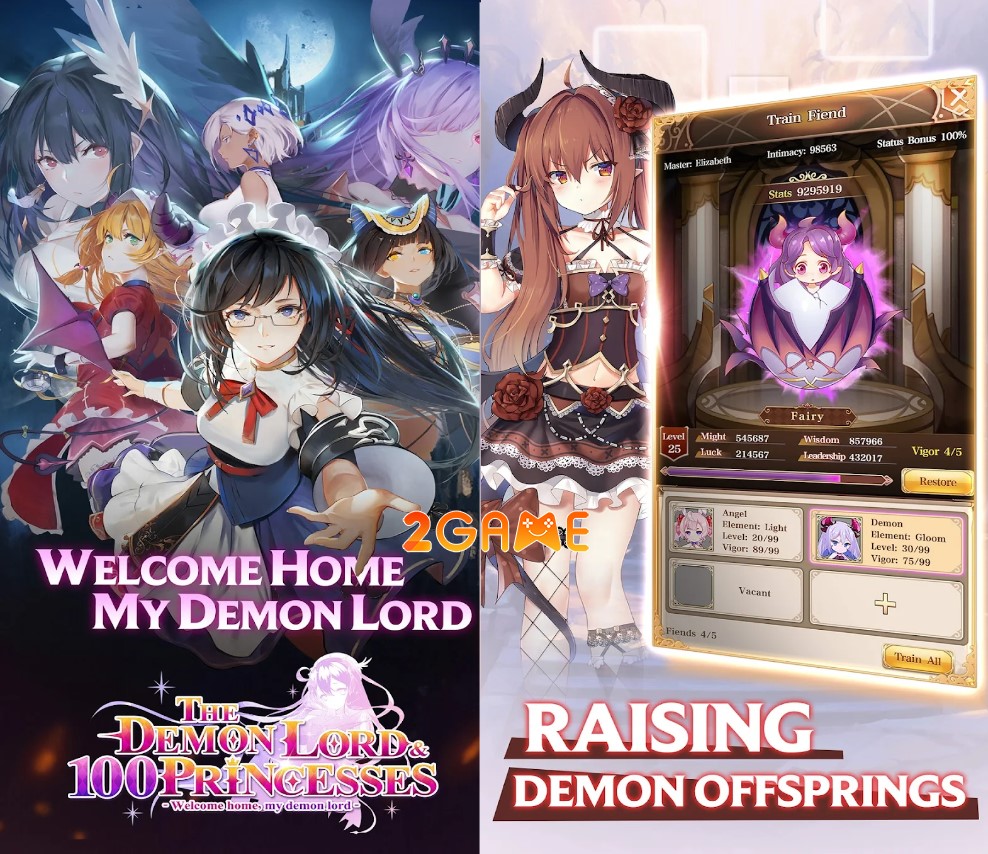 Chinh phục các cô công chúa xinh đẹp trong game The Demon Lord & 100 Princesses the demon lord 100 princesses 5