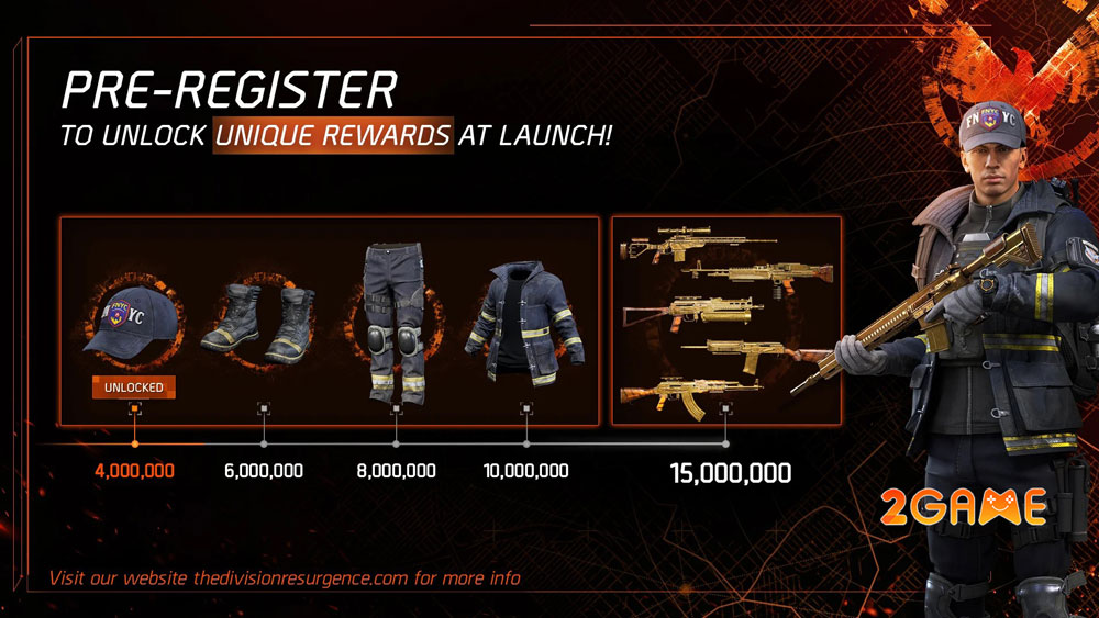 Phần thưởng khi đăng kí sớm game bắn súng The Division Resurgence Phần thưởng khi đăng kí sớm game bắn súng The Division Resurgence