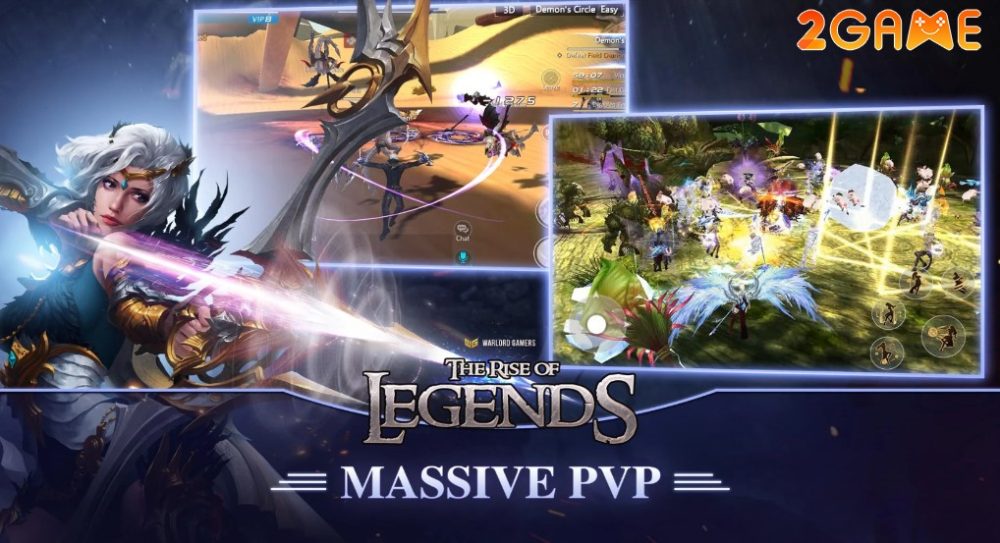 Tham gia các cuộc chiến với hơn 1000 người chơi trong The Rise of Legends