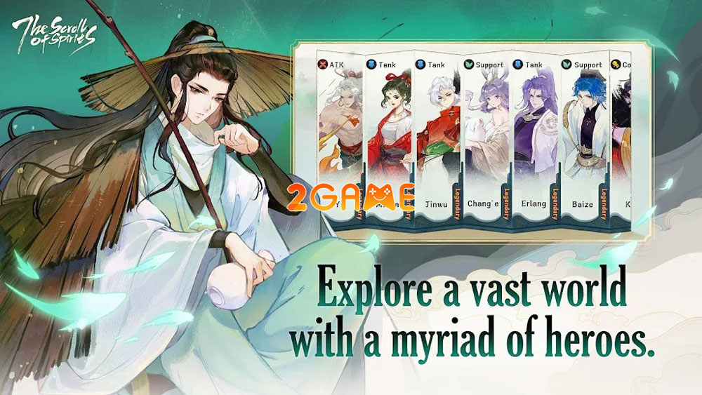 Dàn nhân vật độc đáo của game The Scroll of Spirits Dàn nhân vật độc đáo của game The Scroll of Spirits