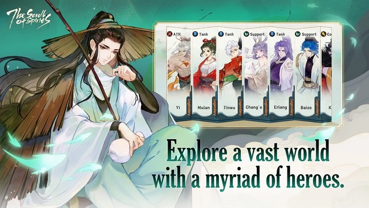 The Scroll of Spirits: Game cổ trang sở hữu đồ họa vẽ tay độc đáo