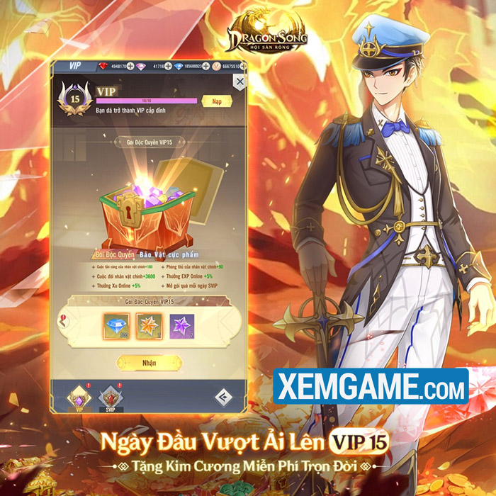 tho-san-rong-9-1-1 Tìm đâu ra tựa game chiều lòng người chơi như Dragon Song: Tặng VIP 15 cùng kim cương vô hạn mỗi ngày tho san rong 9 1 1