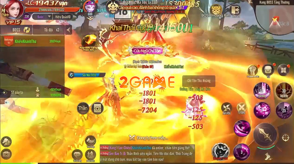 Gameplay hấp dẫn của game Tiên Vương 4D