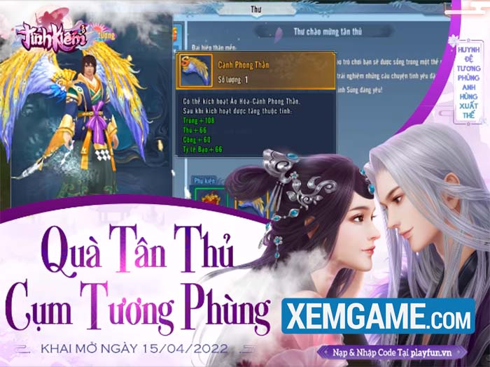 Cơ hội cho những anh hùng tìm lại “ánh hào quang” tại Cụm Tương Phùng mới của Tình Kiếm 3D tinh kiem 3d qua tuong phung dua top 2