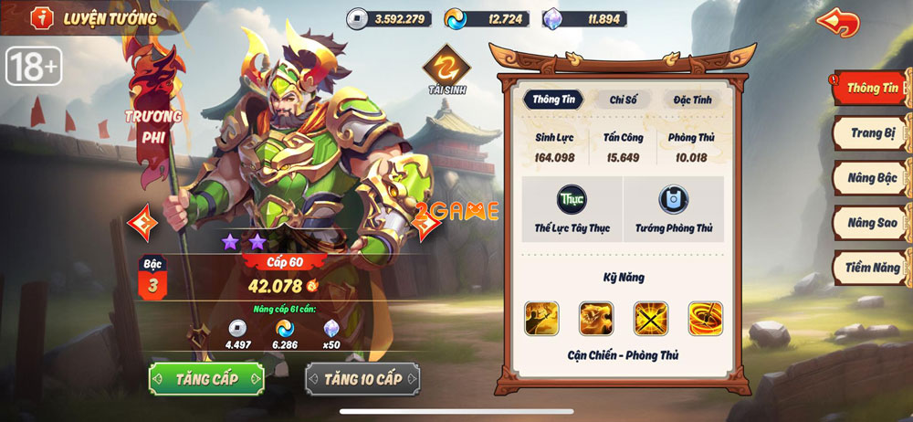 Quan Vũ là một tướng có chỉ số toàn diện trong game chiến thuật 3Q Chiến Chiến Chiến Quan Vũ là một tướng có chỉ số toàn diện trong game chiến thuật 3Q Chiến Chiến Chiến