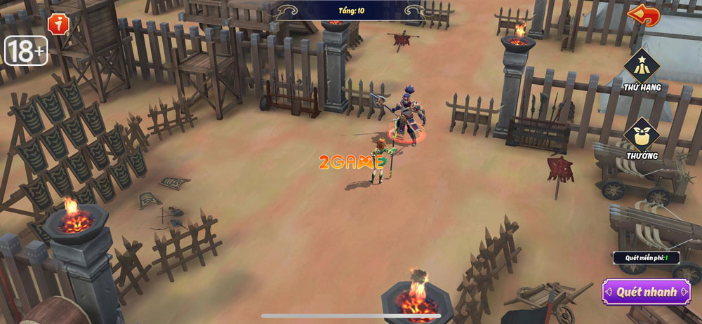 Cửa ải của game chiến thuật 3Q Chiến Chiến Chiến