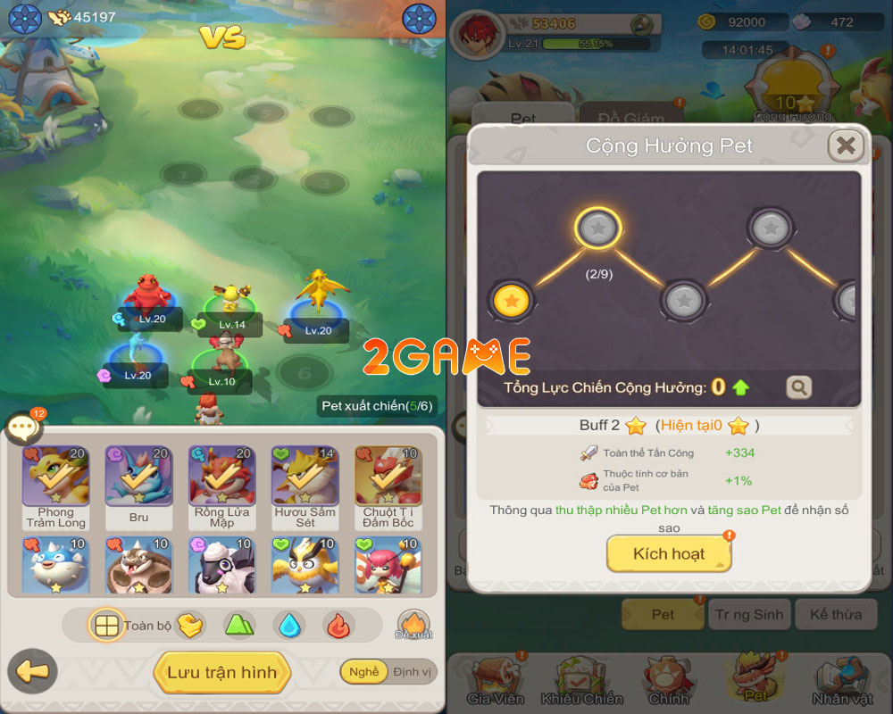 Đội hình trong game nhập vai Dragon Age: Pals Adventure