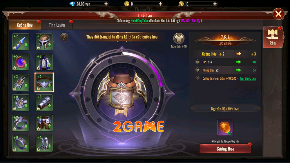 Hệ thống trang bị của game Thánh Quang Thiên Sứ Hệ thống trang bị của game Thánh Quang Thiên Sứ