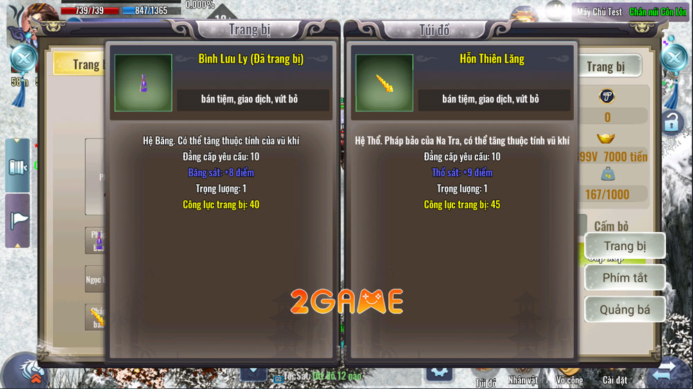 Các món pháp bảo của game Tam Giới Phân Tranh Mobile Các món pháp bảo của game Tam Giới Phân Tranh Mobile