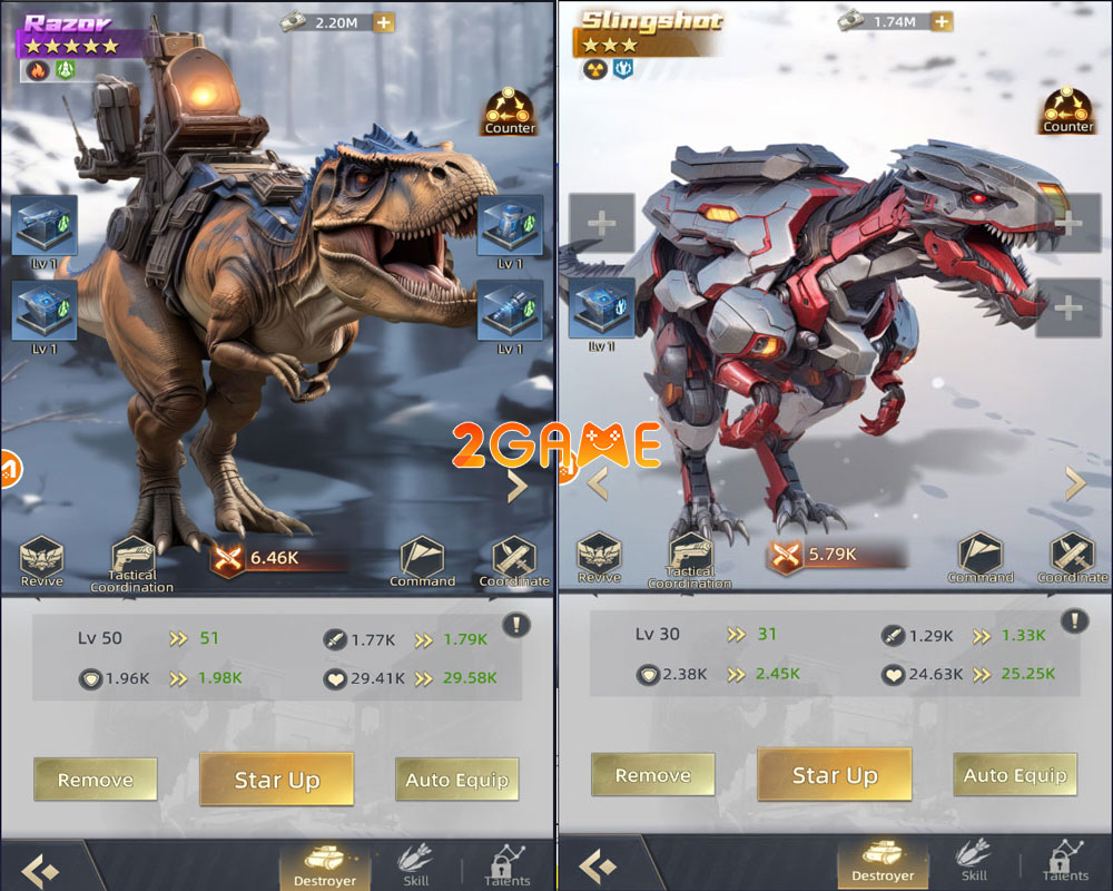 Những con khủng long máy trong game chiến thuật Transdinos: Jurassic Mecha War