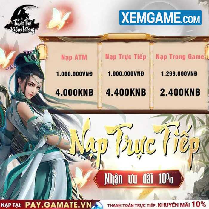 Những gói nạp giá siêu hời mà tân thủ Tuyệt Thế Kiếm Vương phải biết tuyet the kiem vuong 21 7 2