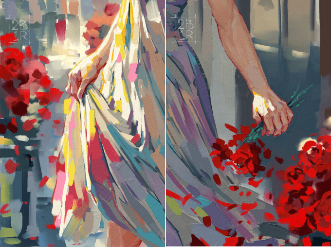 Phác họa nhân vật thành tranh sơn dầu, họa sĩ nhận về “cơn mưa” lời khen từ cộng đồng Genshin - Ảnh 2.