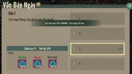 Trọn bộ 50 đáp án vấn đáp Võ Lâm Truyền Kỳ 1 Mobile van dap vltk 1 mobile 6