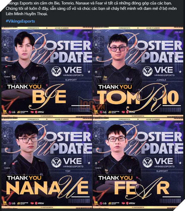 GAM Esports He Lo Them Mot Ban Hop Dong Moi, Giu Nguyen Bo Doi Vang Canh Tren 7 GAM Esports Hé Lộ Thêm Một Bản Hợp Đồng Mới, Giữ Nguyên Bộ Đôi Vàng Cánh Trên 7