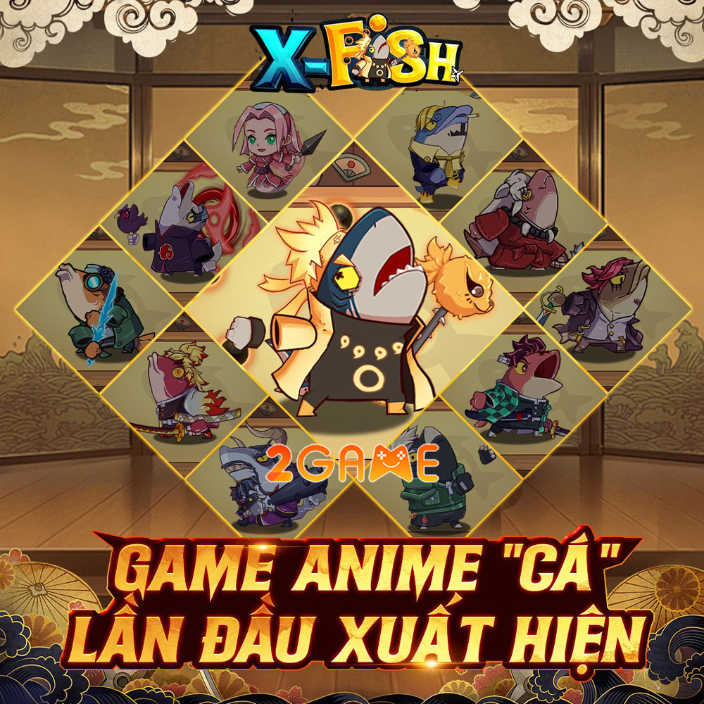 Dàn nhân vật độc đáo của game mở rương X Fish Dàn nhân vật độc đáo của game mở rương X Fish