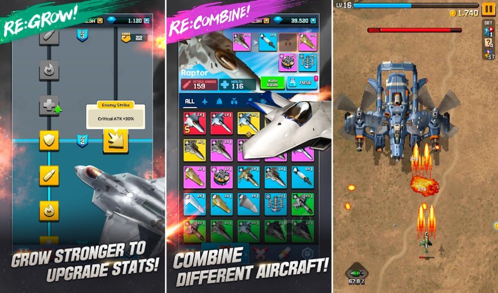 Strikers1945: RE - Game bắn máy bay đã trở lại trên nền tảng Android