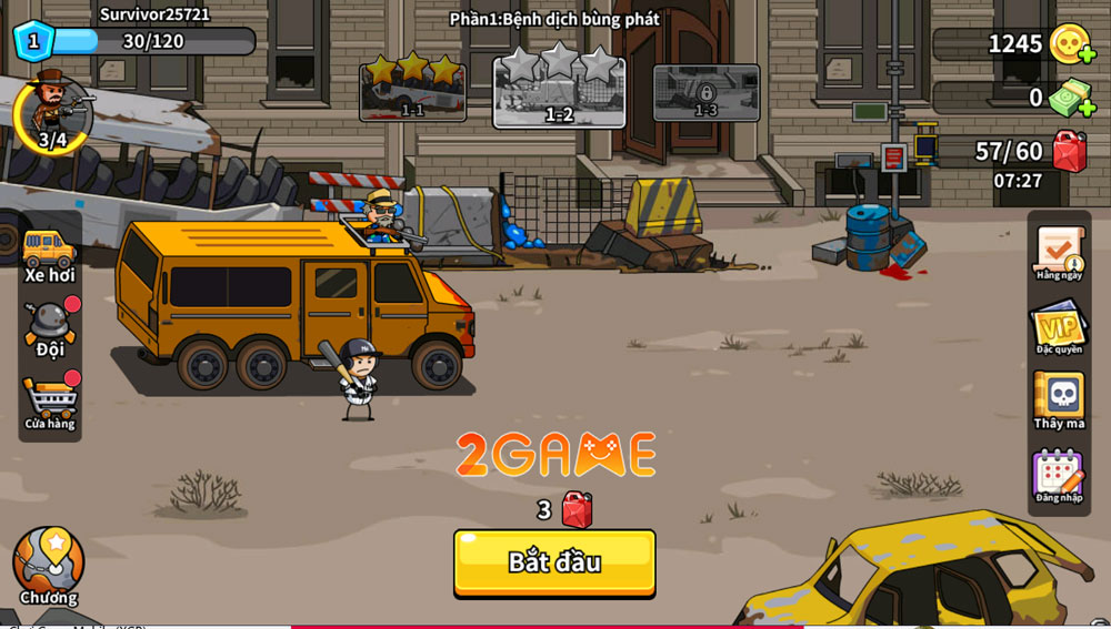 Khung cảnh độc đáo trong game Zombie Buster: Bus Blitz Khung cảnh độc đáo trong game Zombie Buster: Bus Blitz