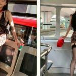 Cô gái trẻ mặc váy ôm ngắn, tạo dáng trên xe buýt gây tranh cãi 0 1750733017 940 width740height495 auto cropjpg