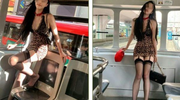 Cô gái trẻ mặc váy ôm ngắn, tạo dáng trên xe buýt gây tranh cãi 0 1750733017 940 width740height495 auto cropjpg