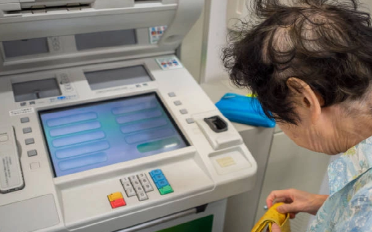 Nhật Bản cấm người cao tuổi nghe điện thoại khi rút tiền- Ảnh 2.