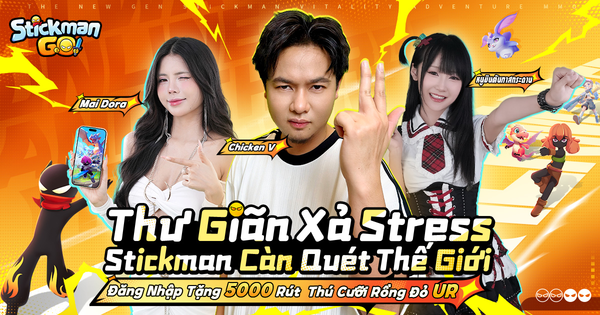 1-6 Game MMO treo máy “Stickman GO” chính thức ra mắt hôm nay – Nhận giftcode độc quyền từ các KOL hàng đầu! 1 6