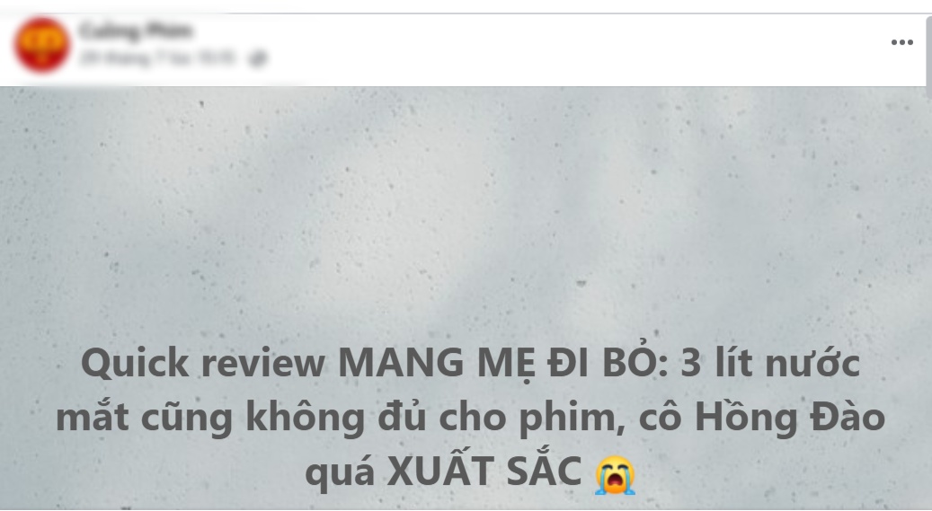 MXH tranh cãi không dứt vì phim Việt top 1 phòng vé: Người khóc đến “váng đầu”, người xem xong uất ức cả đêm- Ảnh 2. MXH tranh cãi không dứt vì phim Việt top 1 phòng vé: Người khóc đến “váng đầu”, người xem xong uất ức cả đêm- Ảnh 2.