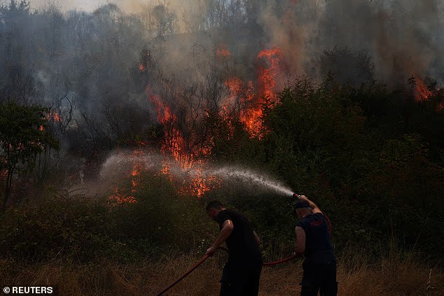 Châu Âu đang đỏ lửa như địa ngục: Người tử vong vì say nắng, nhiệt độ cao kỷ lục, cháy rừng khắp nơi và hàng ngàn người phải sơ tán- Ảnh 4. Châu Âu đang đỏ lửa như địa ngục: Người tử vong vì say nắng, nhiệt độ cao kỷ lục, cháy rừng khắp nơi và hàng ngàn người phải sơ tán- Ảnh 4.
