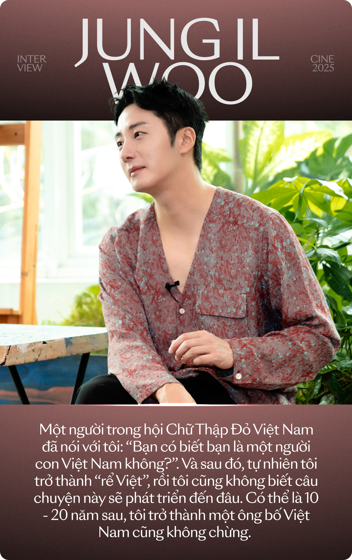 Jung Il Woo: Tôi muốn đóng cùng Trấn Thành trong một bộ phim Jung Il Woo: Tôi muốn đóng cùng Trấn Thành trong một bộ phim