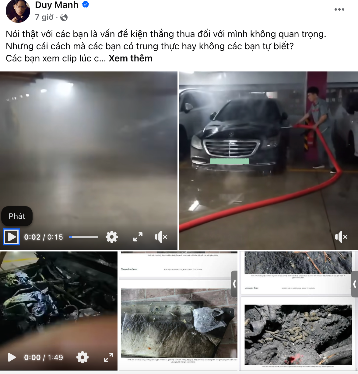 Duy Mạnh lên tiếng nóng vụ kiện xe 5 tỷ bốc cháy: