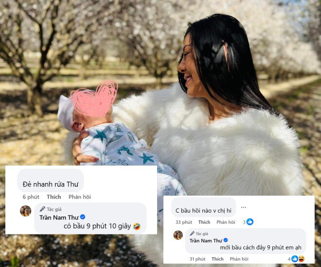 Nam Thư hạnh phúc khoe ảnh bế em bé sau ồn ào bị nghi là