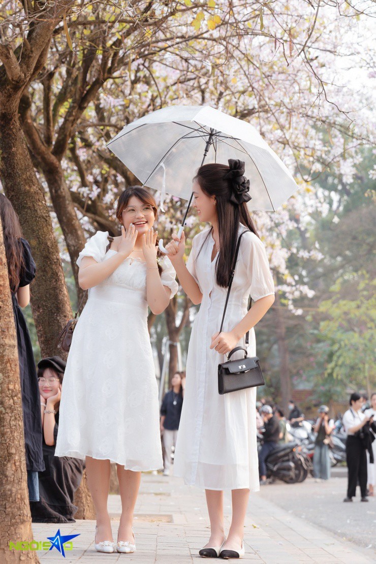 'Nàng thơ' đổ xô về con đường hoa ban chụp ảnh ở Hà Nội - 9