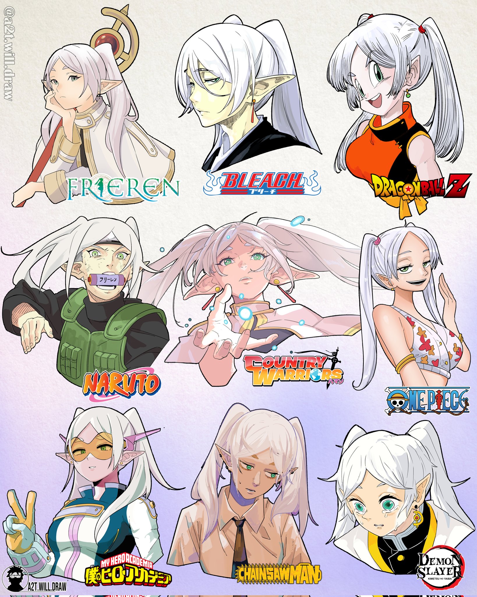 Các mỹ nhân anime trông như thế nào nếu được thiết kế bởi các mangaka khác- Ảnh 6. Các mỹ nhân anime trông như thế nào nếu được thiết kế bởi các mangaka khác- Ảnh 6.