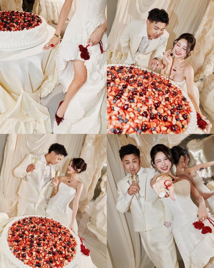 “Hotgirl tạp hóa” tung ảnh cưới bên bạn trai thiếu gia, nhan sắc cô dâu chú rể như “xé truyện bước ra” - 6