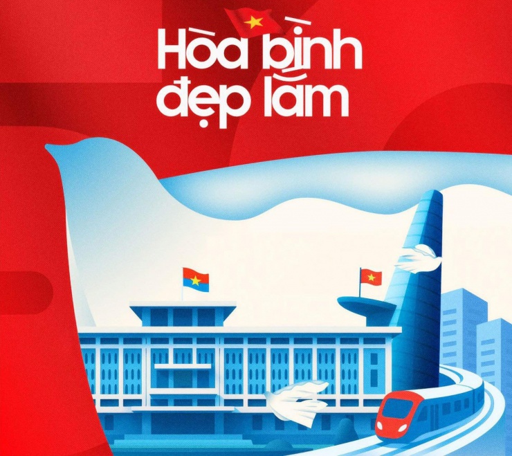 ‘Hòa bình đẹp lắm’ phủ đỏ mạng xã hội chào mừng ngày hội non sông - 4