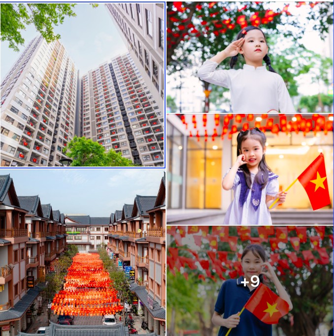 Sắc đỏ rực rỡ những tuyến phố, những tòa căn hộ, những con đường ở Ocean City được chia sẻ trên mạng xã hội. Nguồn: Ocean City