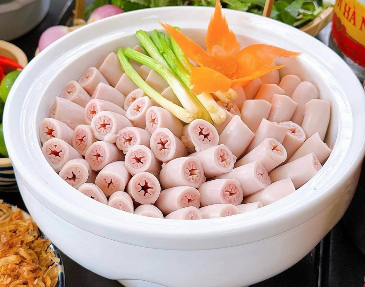 Lòng se điếu được chế biến thành món ngon