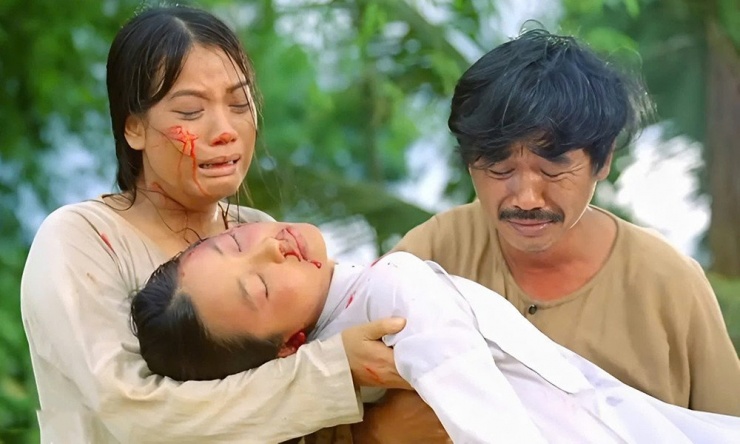 NSND Quốc Khánh với vai Gù trong bộ phim kinh điển. 