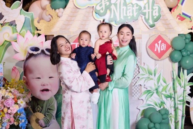 1747207677-0-8-n-1-3217-669-width780height521 Phương Oanh dọn tiệc thôi nôi hoành tráng cho cặp song sinh, chuẩn dáng