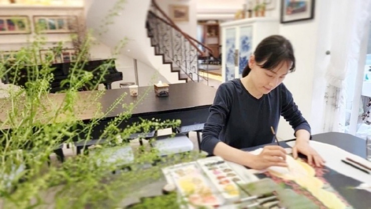 1747878438-3-0875-width1020height573 Lương Lạc Thi khoe một góc nhà biệt thự sang chảnh trên trang cá nhân. (Ảnh: HK01).