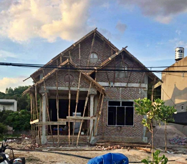 Căn nhà được xây trong vòng 6 tháng. Ảnh: Nhân vật cung cấp