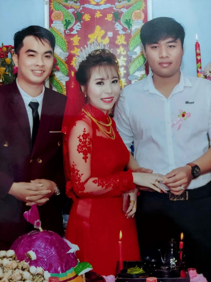 Hoàng My trong ngày cưới của Thảo My và Khánh Linh vào năm 2018
