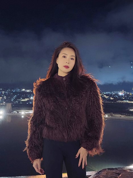 Hồng Diễm chia sẻ hình ảnh trong chuyến du lịch Đà Lạt cùng gia đình (Ảnh: FBNV).