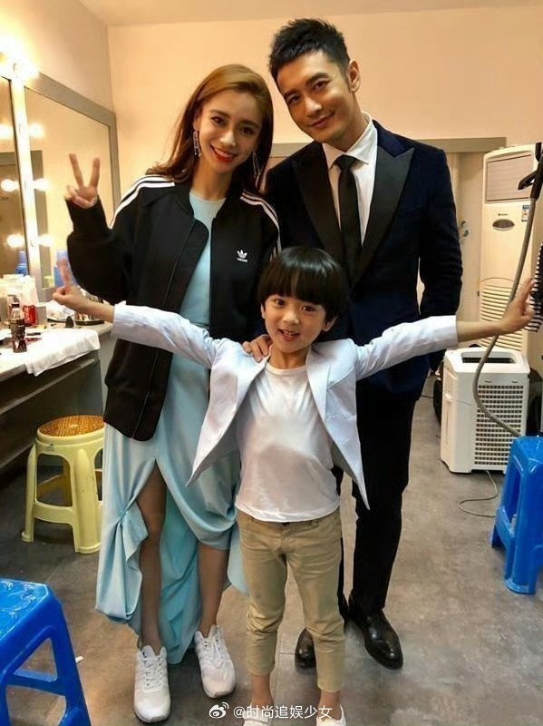 Huỳnh Hiểu Minh, Angelababy khi còn là vợ chồng. Ảnh: Weibo