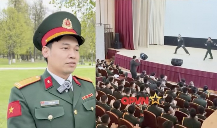 Trung tá Lê Đức Tiệp và màn biểu diễn giao lưu dancesport gây sốt của mình.