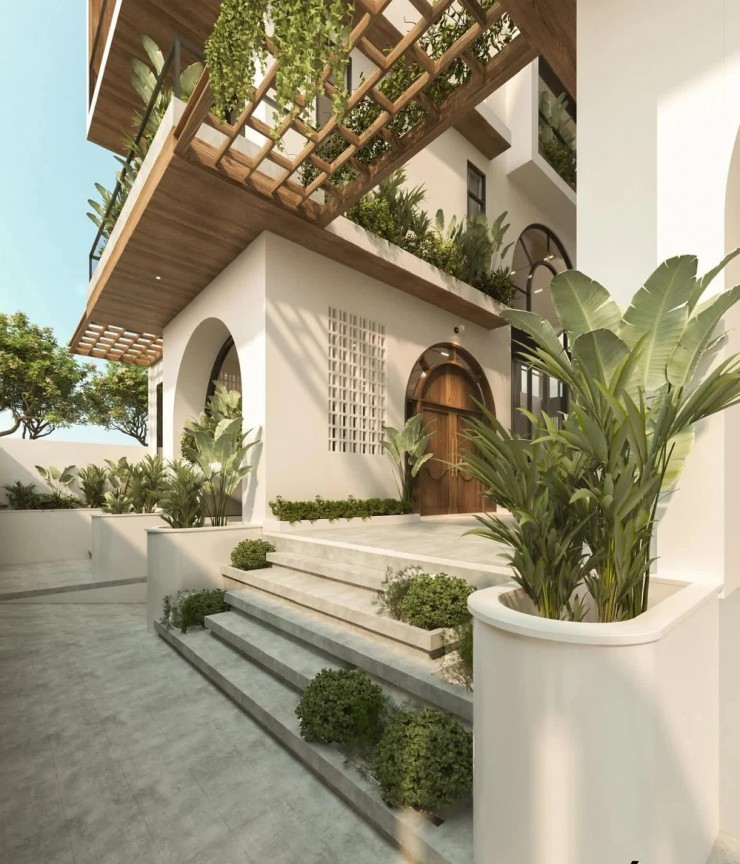 Biệt thự 1000 m2 mà gia đình Vân Trang đang ở.