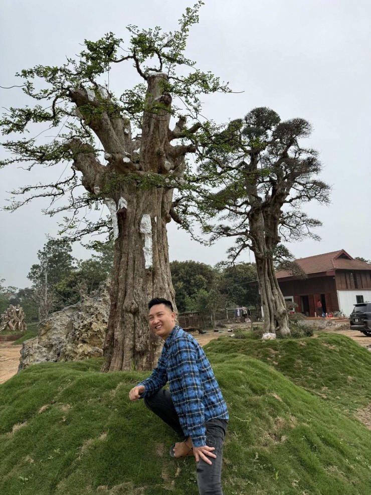 Những hình ảnh ở vườn cây cảnh giá trị liên tục được anh chia sẻ lên mạng xã hội