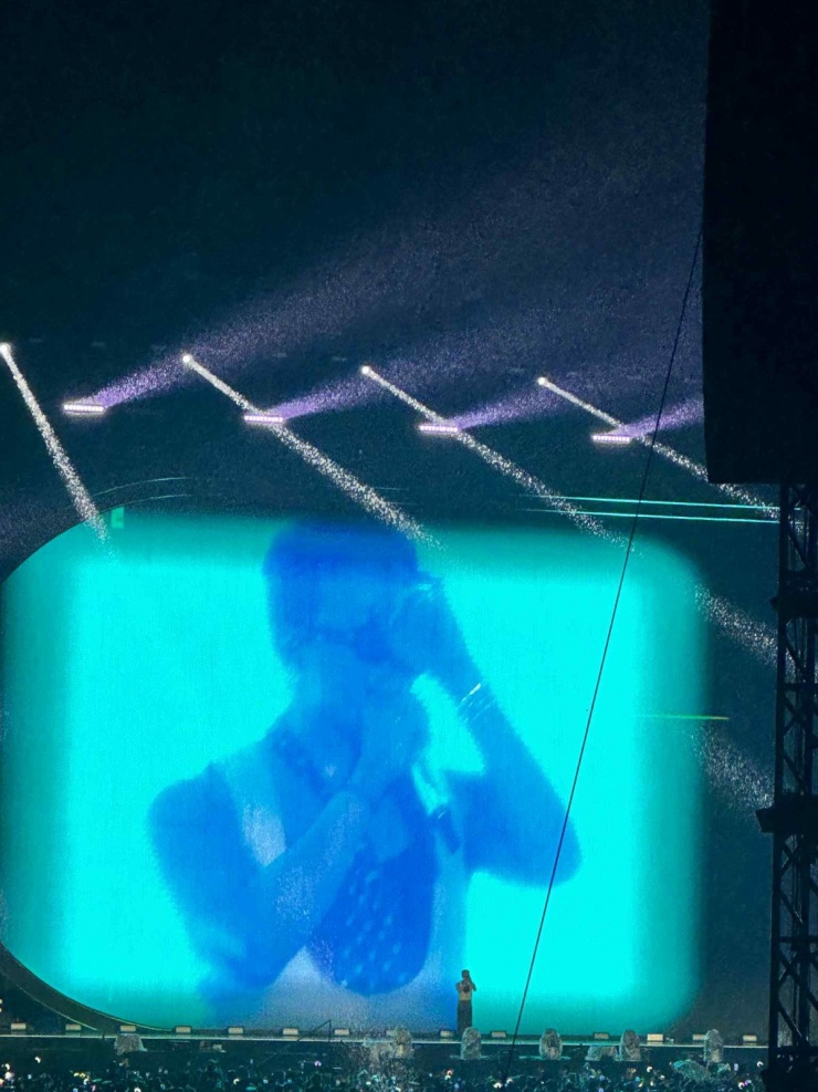 Ở bài cuối cùng, nghệ sĩ cởi áo blazer ngoài, để lộ chiếc tank top cùng cà vạt chấm bi, đồng thời bỏ mũ. Tiết mục của anh khiến hàng chục nghìn khán giả ở SVĐ Mỹ Đình reo hò.