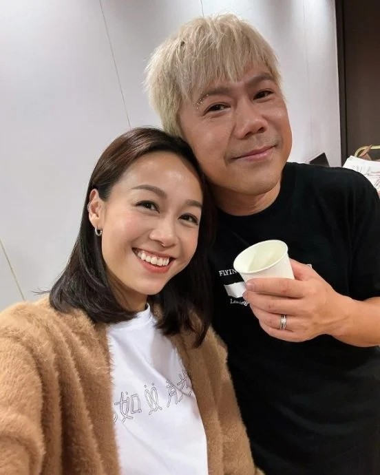 Hoàng Tâm Dĩnh và chồng hiện tại. Ảnh: Sinchew