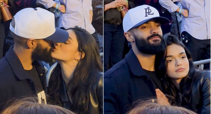 Rachel Zegler và bạn trai quấn quýt ở lễ hội âm nhạc. Ảnh: Gosby